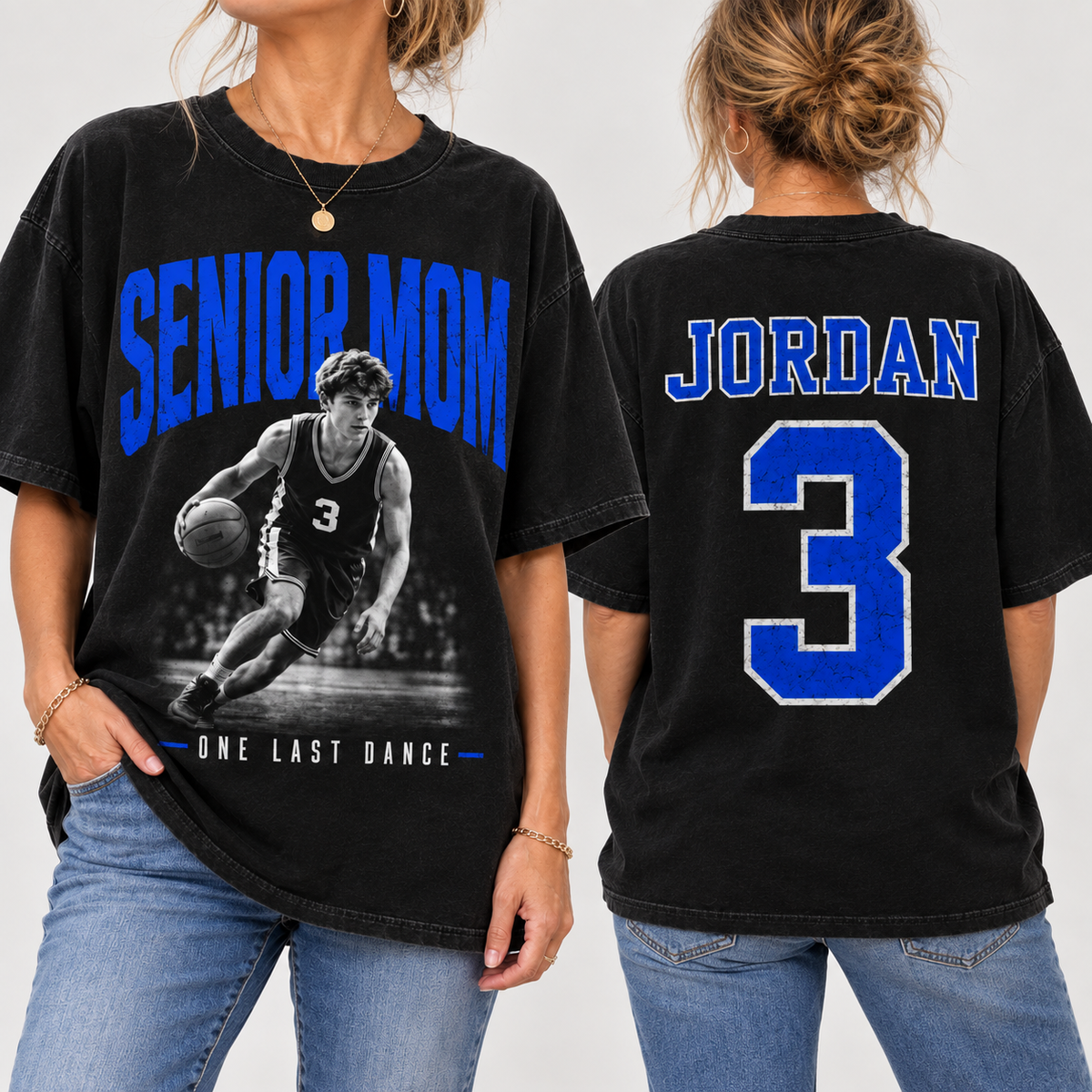 Custom Photo Senior Football Mom
