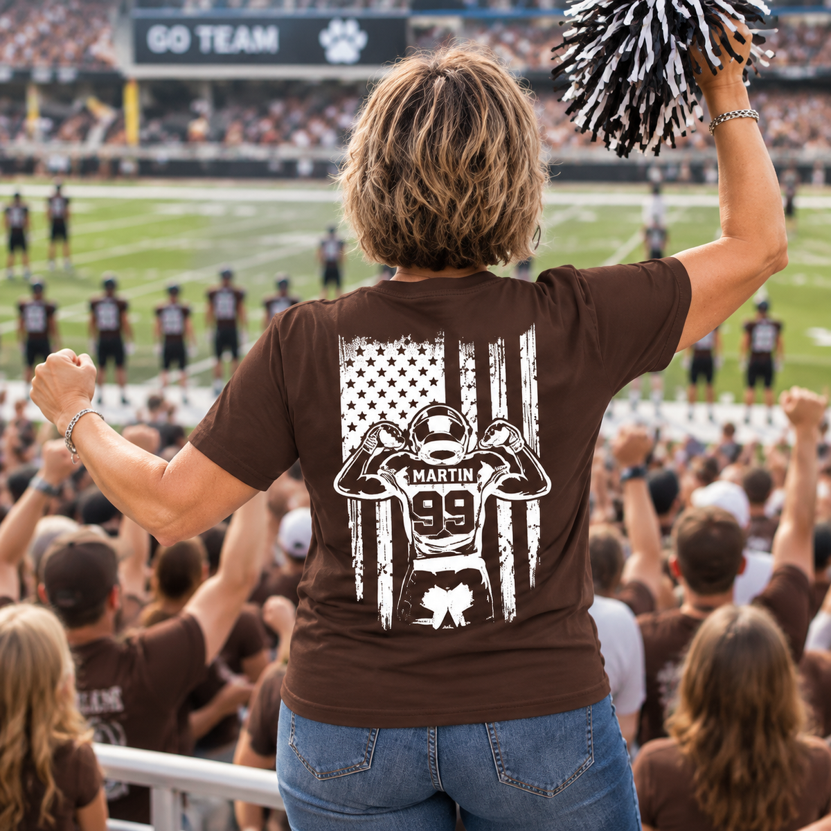 Custom Football Mom Game Day Shirt