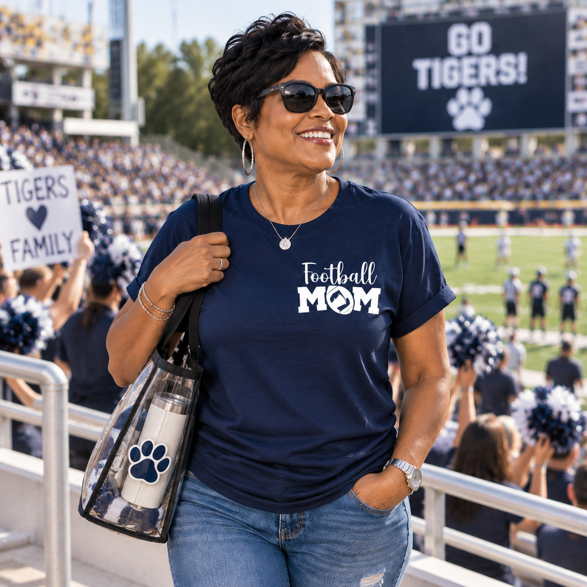 Custom Football Mom Game Day Shirt