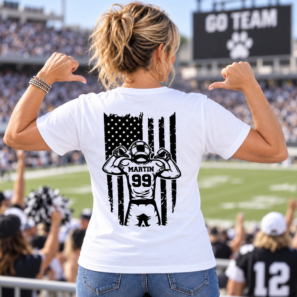 Custom Football Mom Game Day Shirt
