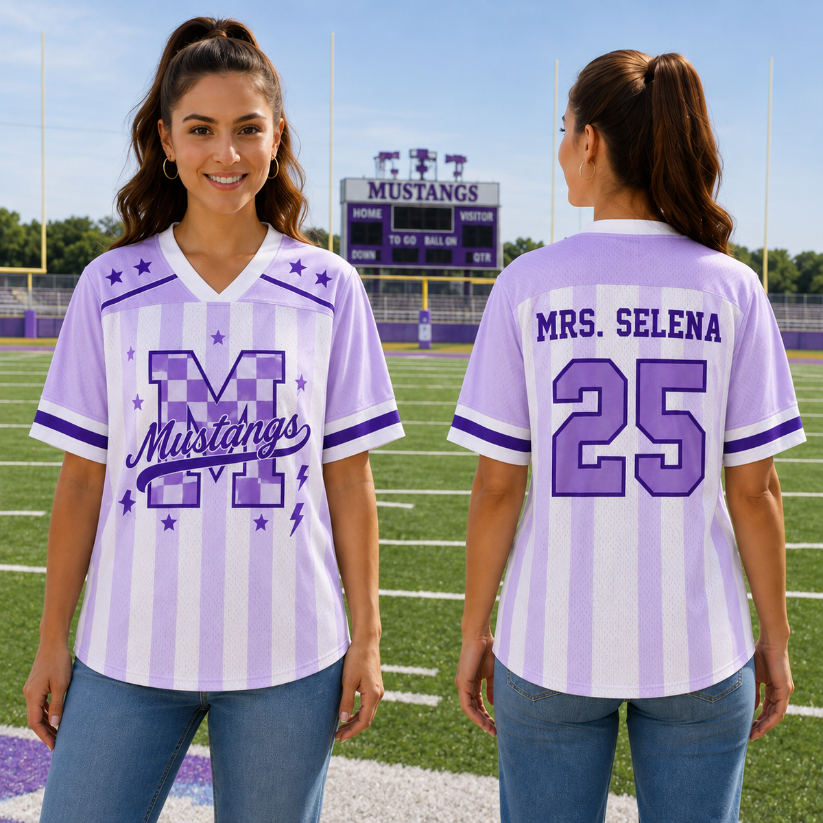 Custom Mascot  Game Day Mesh Jersey