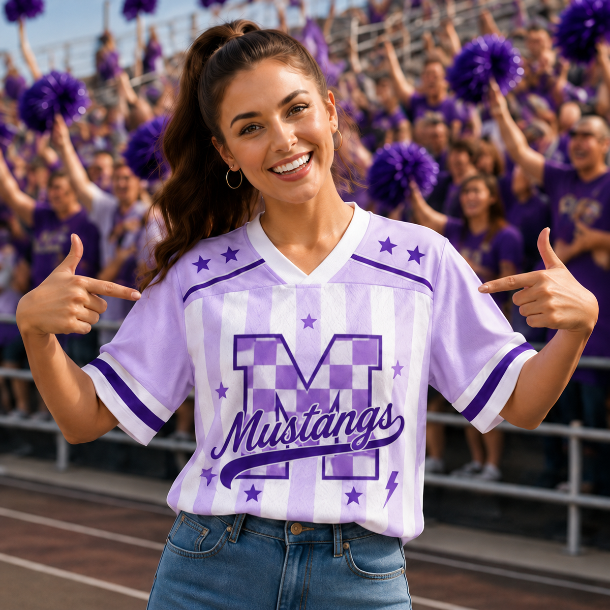 Custom Mascot  Game Day Mesh Jersey