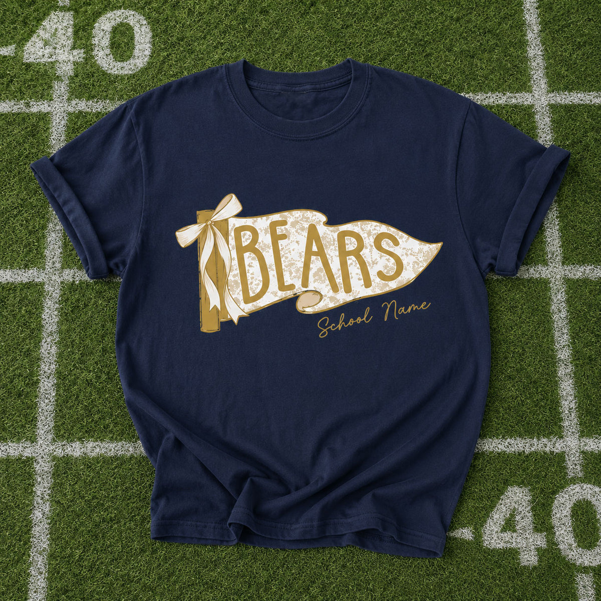 Custom Football Pennant Shirt