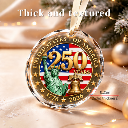 America 250th Christmas Statue of Liberty Ornament