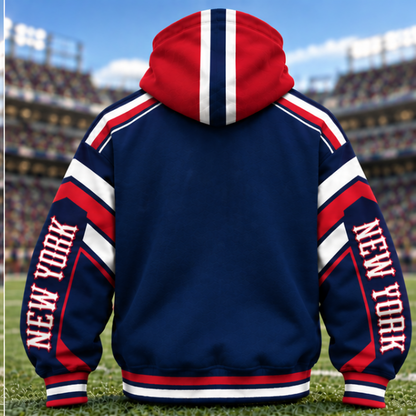 Mask Hoodie Football City Fan - Zip Hoodie All Team