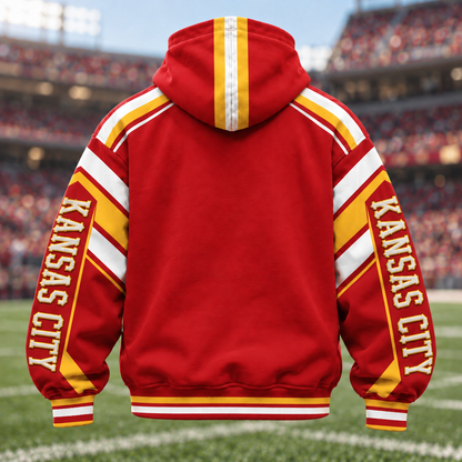 Mask Hoodie Football City Fan - Zip Hoodie All Team