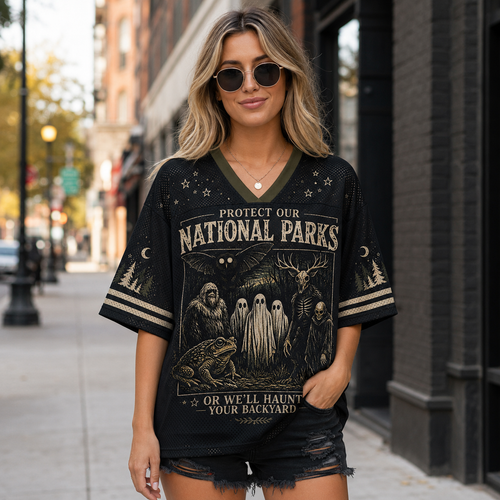 Custom Halloween Nation Park Mesh Jersey