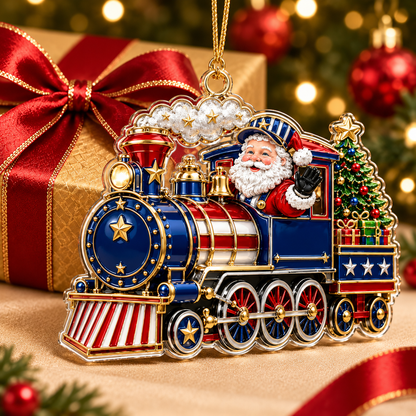 250th Anniversary Christmas Ornament Santa Train