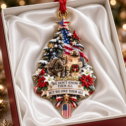 Custom A Pray For Fallen Veterans Acrylic Ornament