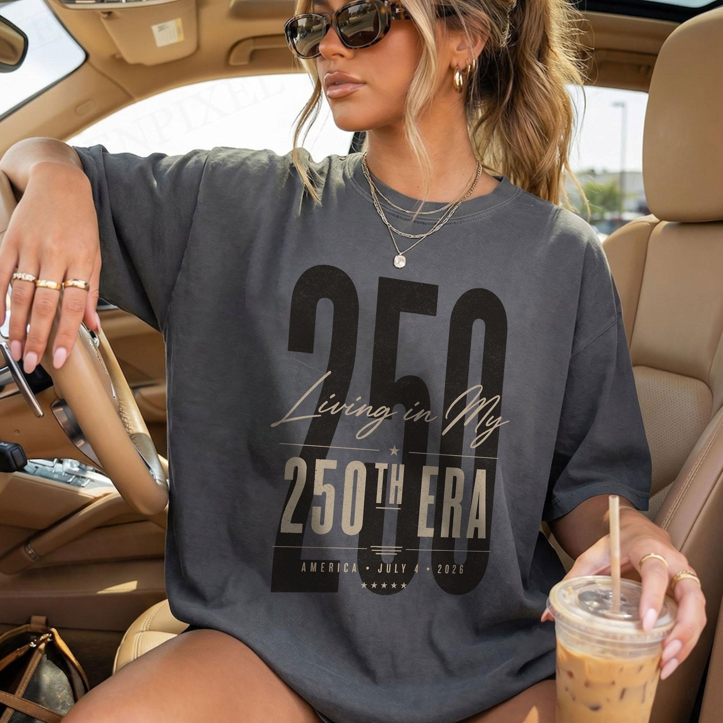 Living in my 250th ERA, America Semiquincentennial Comfort Colors Shirt