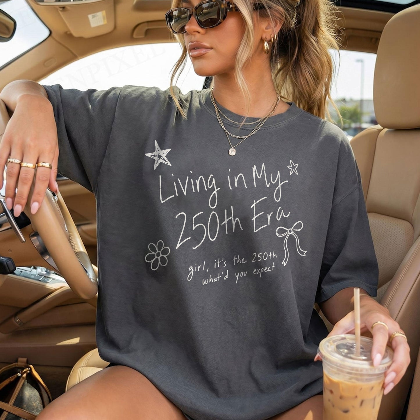 Living in my 250th ERA what'd you expect, America Semiquincentennial Comfort Colors Shirt