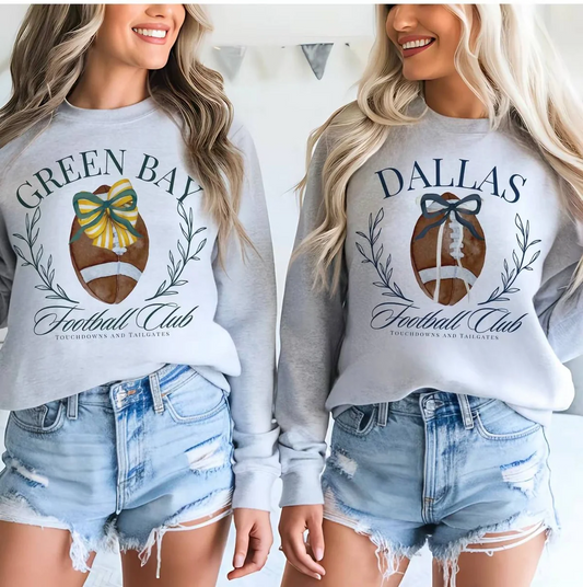 Coquette Football Sweatshirt Girly - Classic Sportswear for Football Lovers