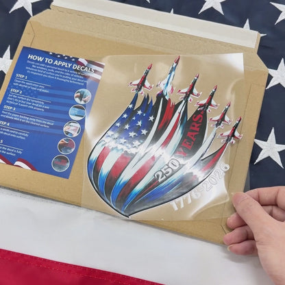 🔥 LIMITED TIME OFFER – 250th Anniversary USA Fighter Jets Patriotic Decal
