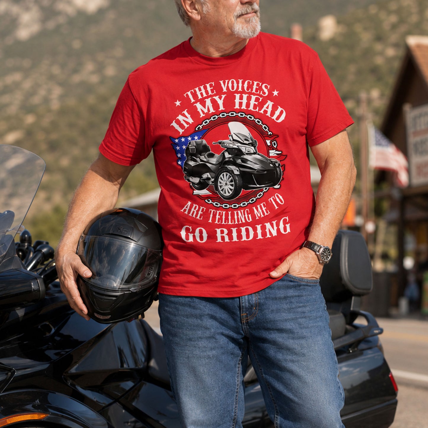 The Voice in My Head Spyder Riding T-shirt