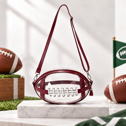 Football Clear Bag — Stadium-Ready Game Day Crossbody