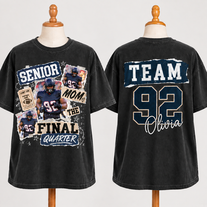Custom American Football Mom Tee -  Stadium Outfit