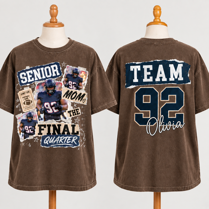 Custom American Football Mom Tee -  Stadium Outfit