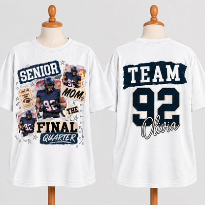 Custom American Football Mom Tee -  Stadium Outfit