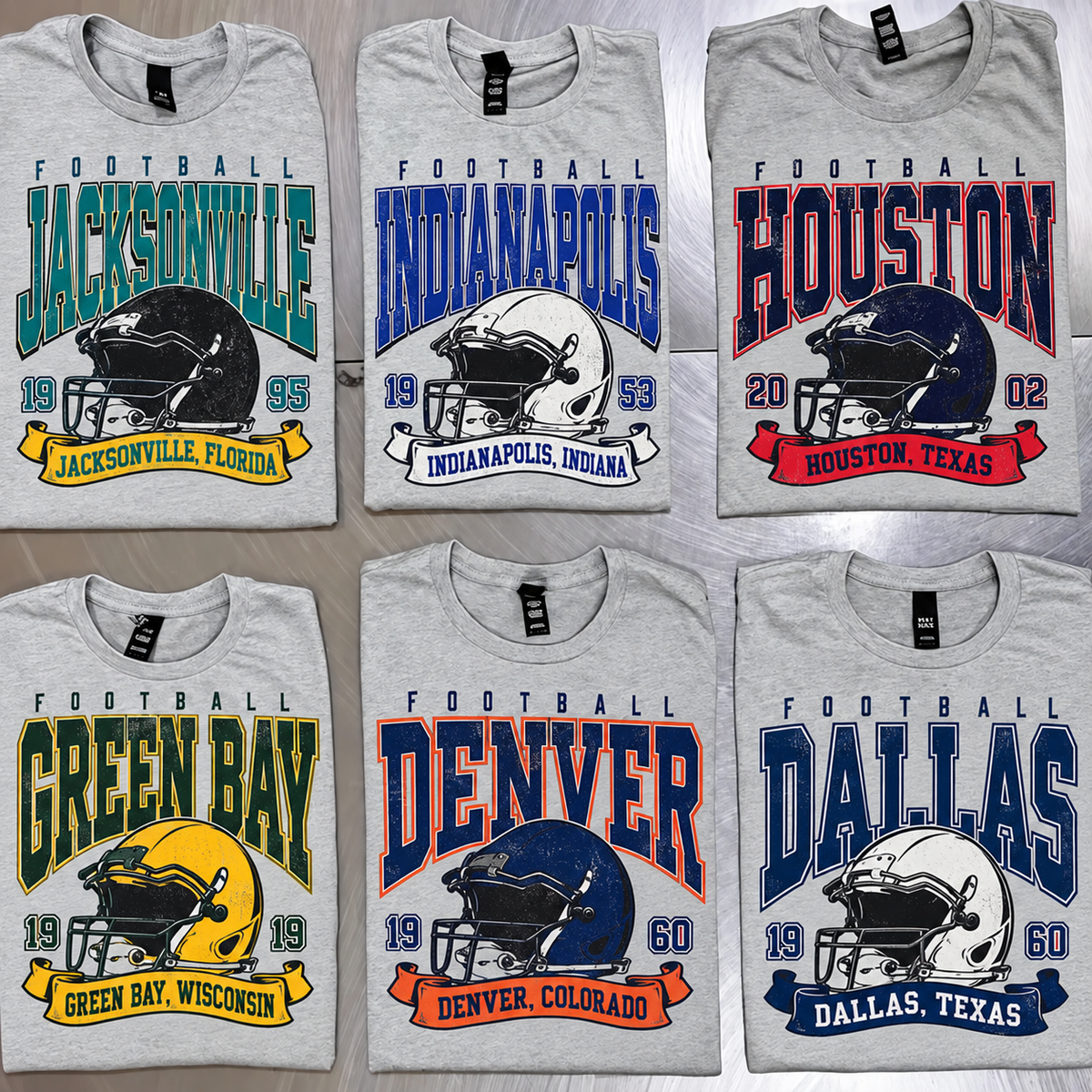 Vintage Football Helmet Graphic T-Shirt – Retro Game Day Team Tee