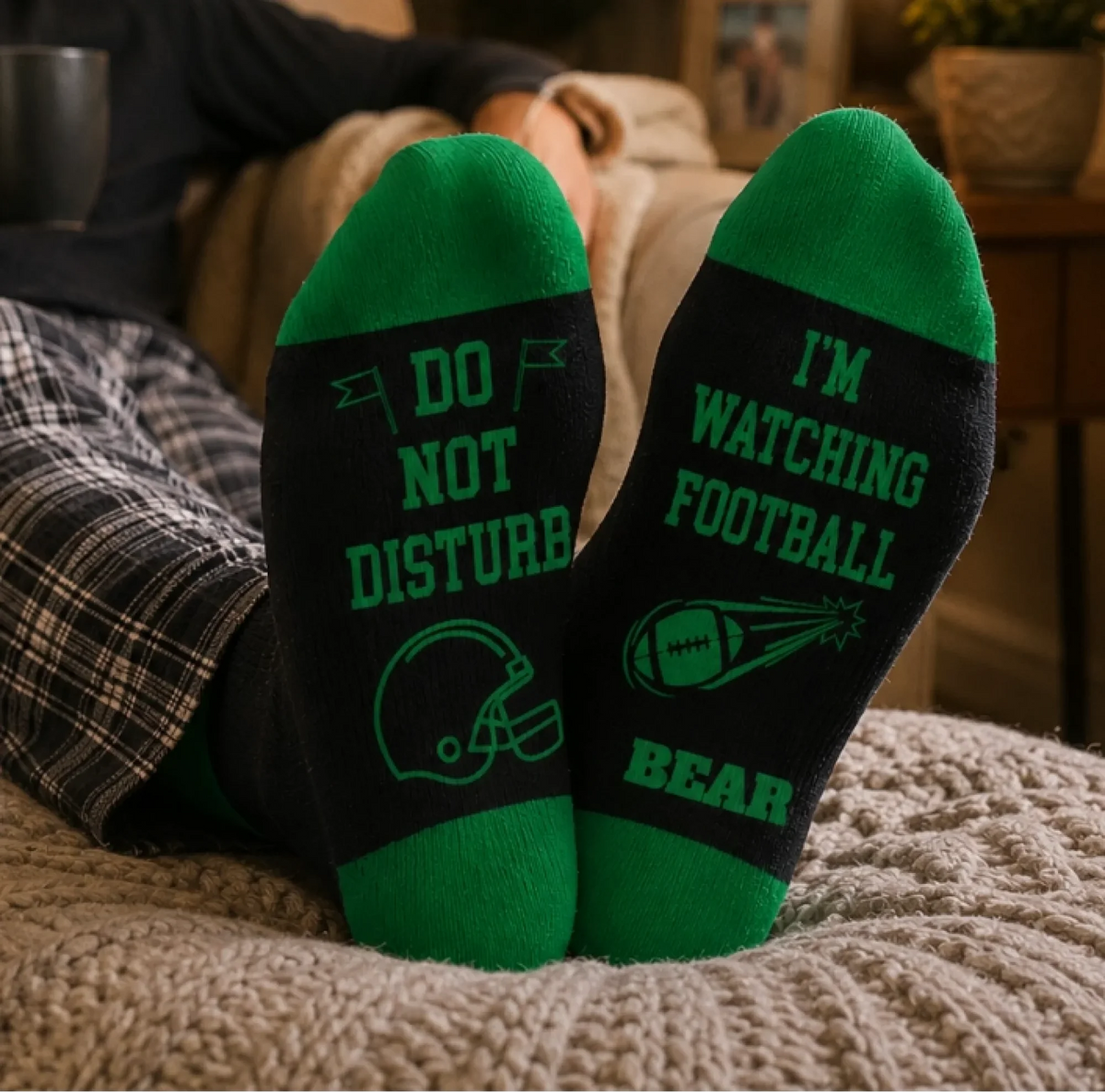 Custom Football Crew Socks - Personalized Christmas Birthday Football Gifts For Football Lovers