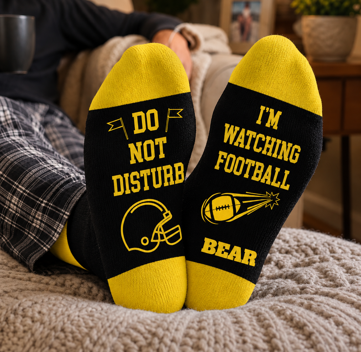 Custom Football Crew Socks - Personalized Christmas Birthday Football Gifts For Football Lovers