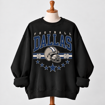 Vintage 90s All Team Football Sweatshirt  - Classic Sportswear for Football Lovers