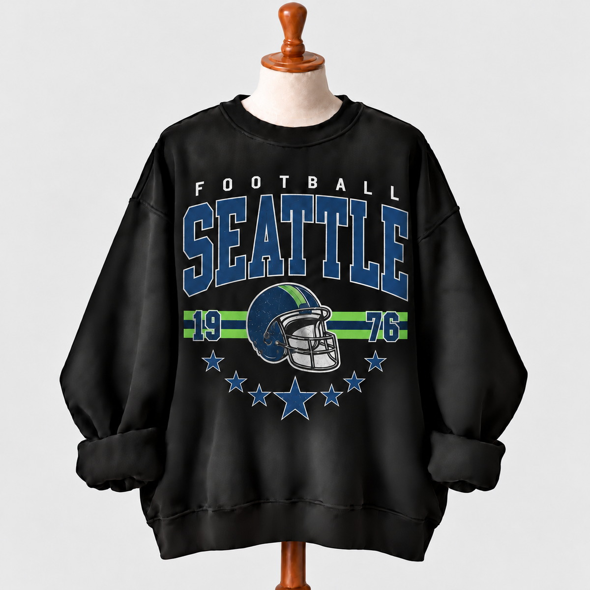Vintage 90s All Team Football Sweatshirt  - Classic Sportswear for Football Lovers