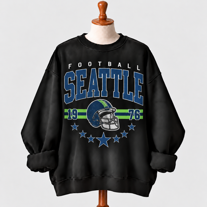 Vintage 90s All Team Football Sweatshirt  - Classic Sportswear for Football Lovers