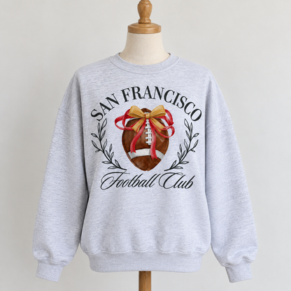 Sanfrancisco Football Sweatshirt Girly - Classic Sportswear for Football Lovers