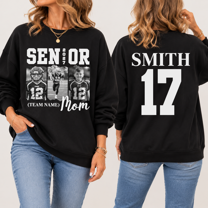 Custom Senior Football Mom Sweatshirt
