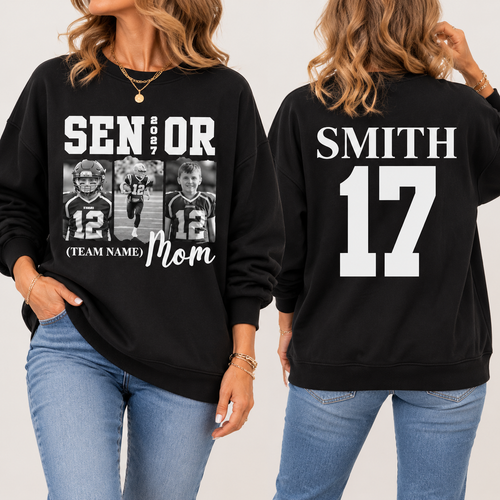 Custom Senior Football Mom Sweatshirt