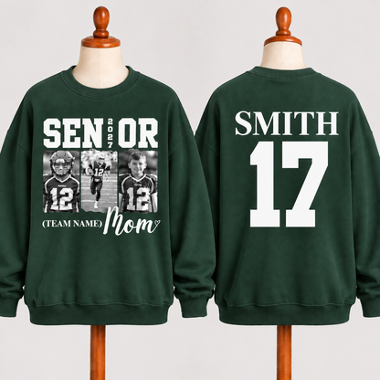Custom Senior Football Mom Sweatshirt