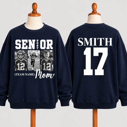 Custom Senior Football Mom Sweatshirt