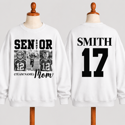 Custom Senior Football Mom Sweatshirt