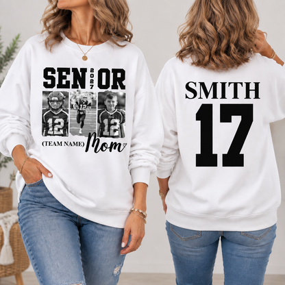 Custom Senior Football Mom Sweatshirt