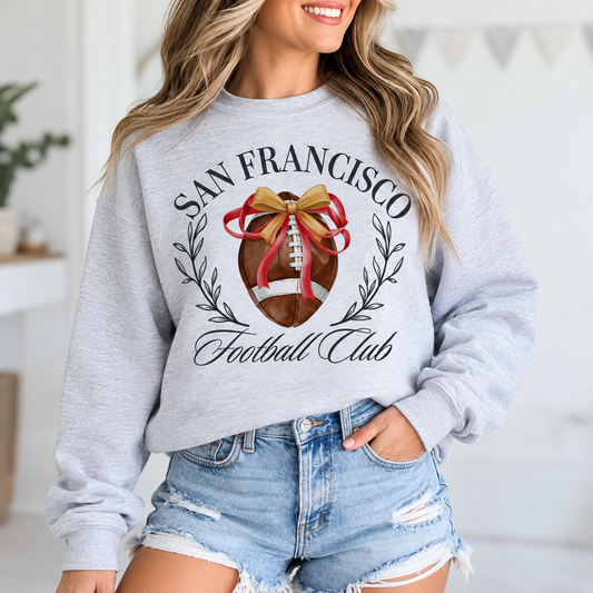 Sanfrancisco Football Sweatshirt Girly - Classic Sportswear for Football Lovers