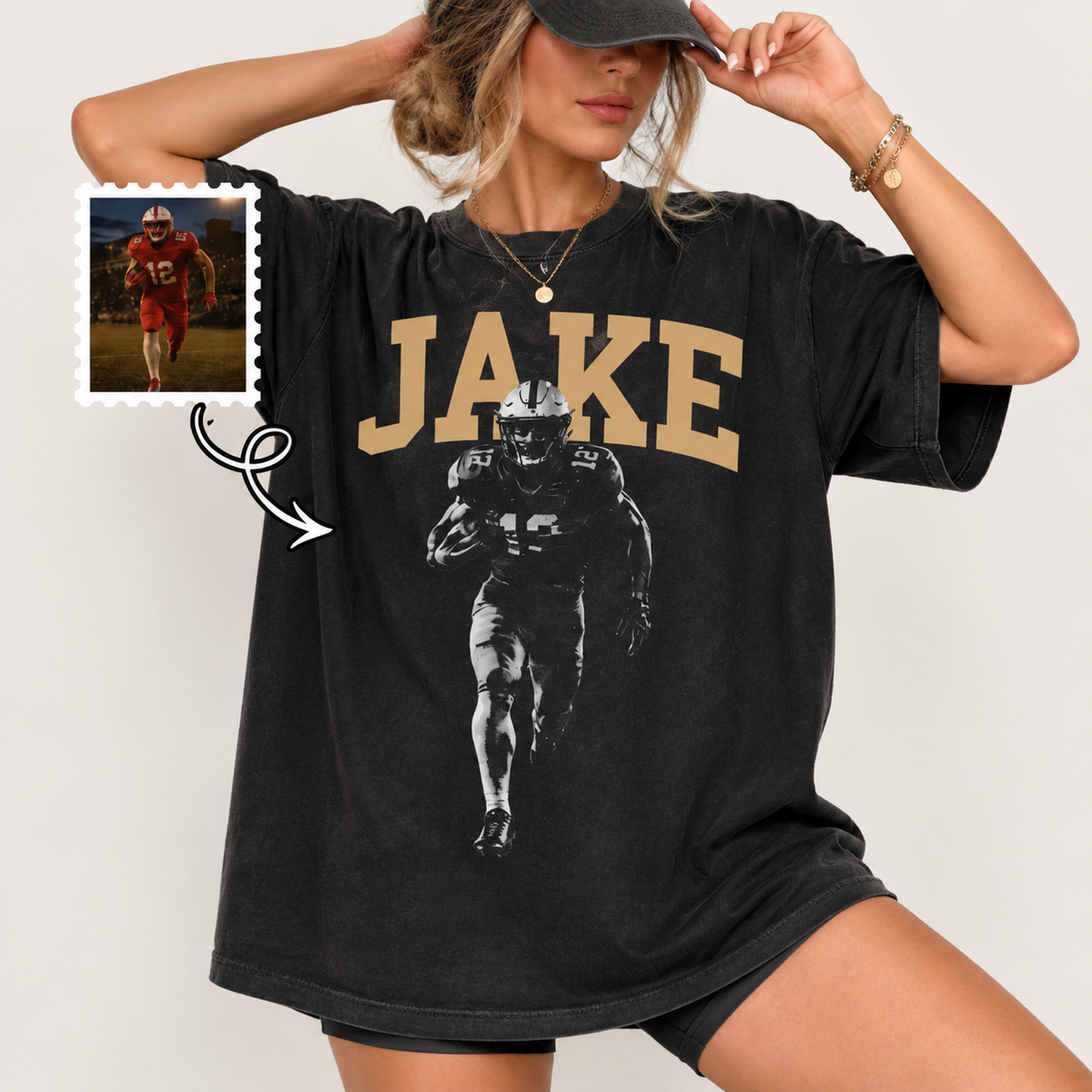 Custom Football Player Game Day Shirt