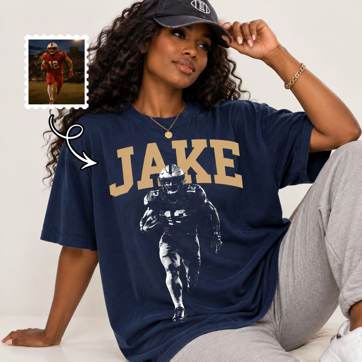 Custom Football Player Game Day Shirt