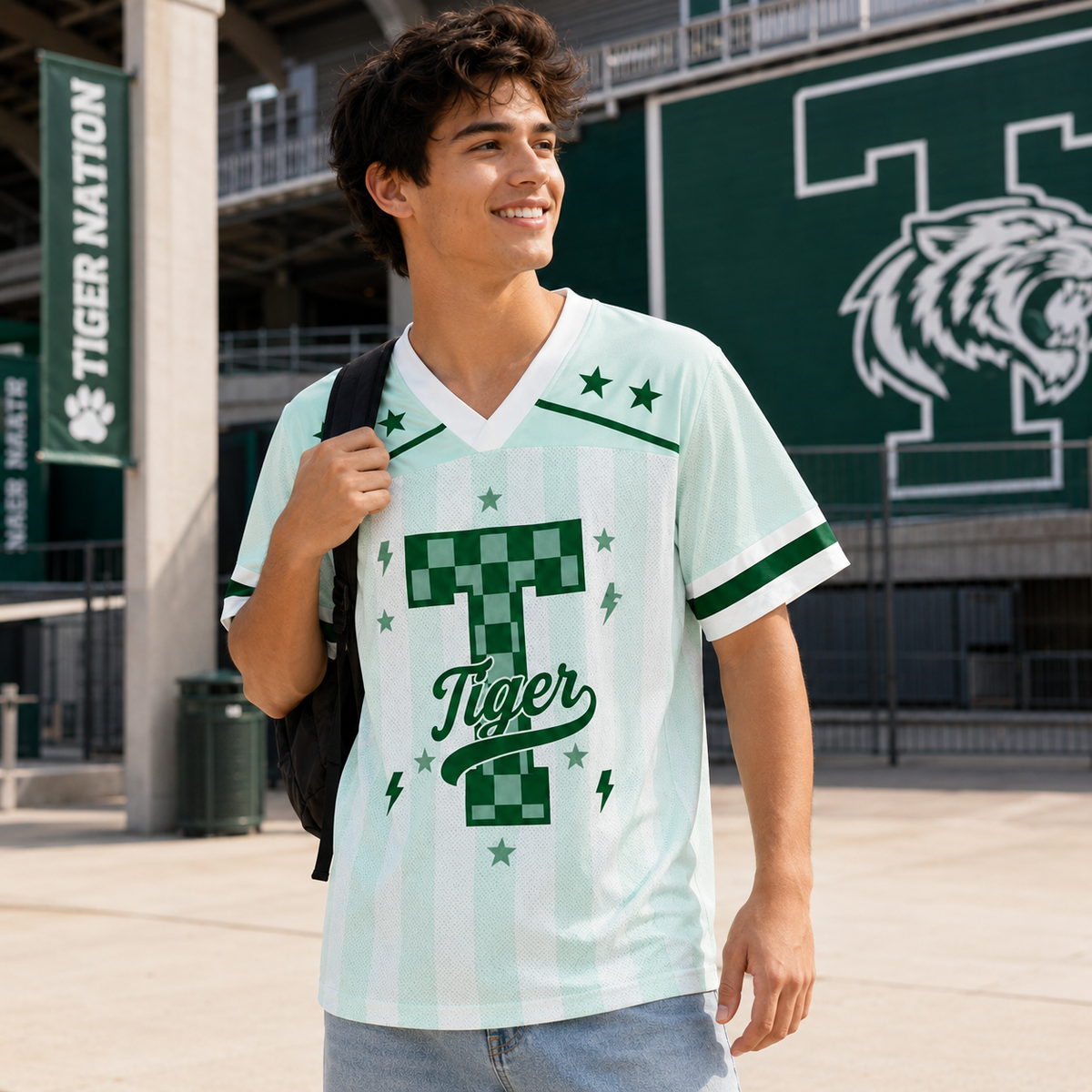 Custom Mascot  Game Day Mesh Jersey