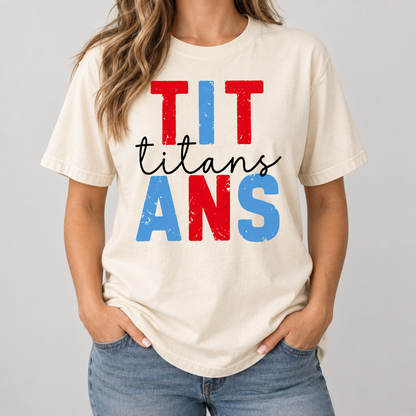 Vintage Football Team Spirit Comfort Colors Ivory T-Shirt, Game Day Fan Tee