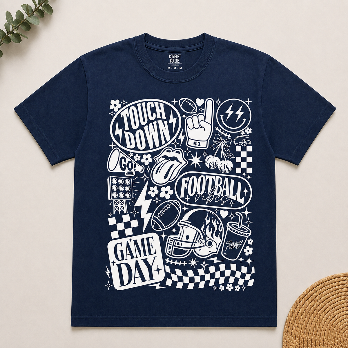 Football Vibes Retro Game Day Shirt