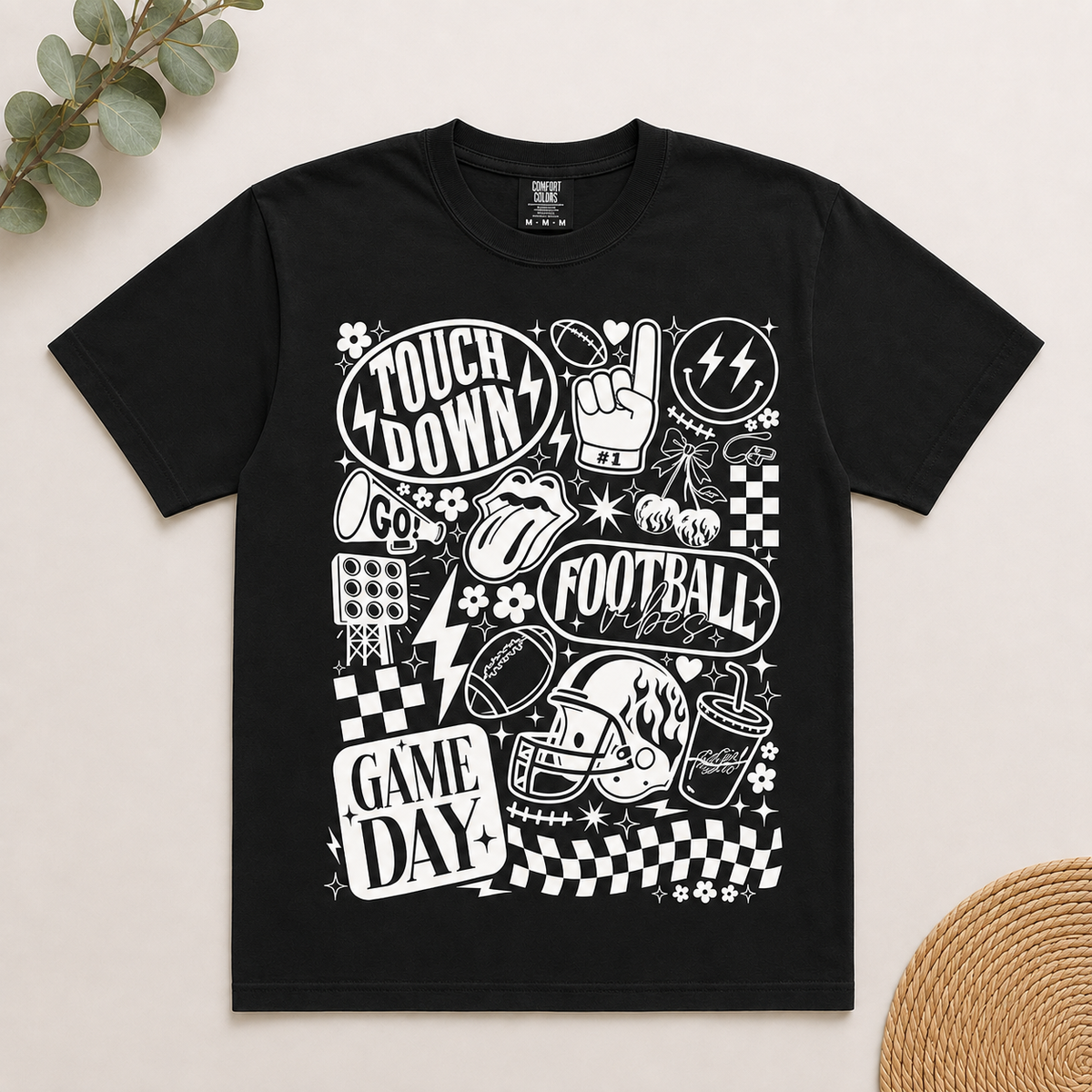 Football Vibes Retro Game Day Shirt