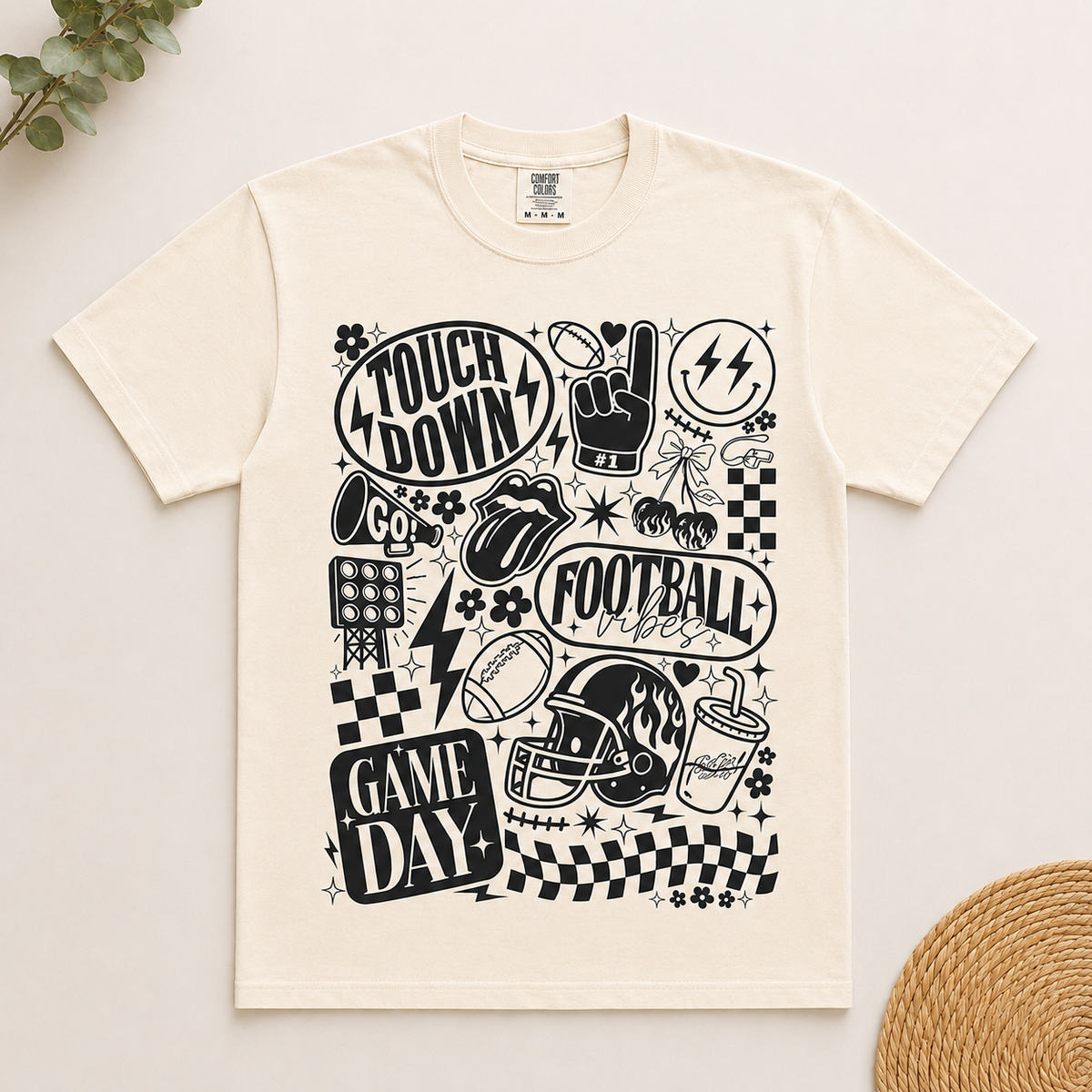 Football Vibes Retro Game Day Shirt