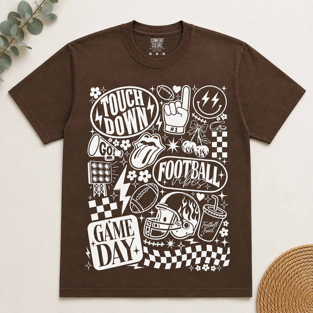 Football Vibes Retro Game Day Shirt