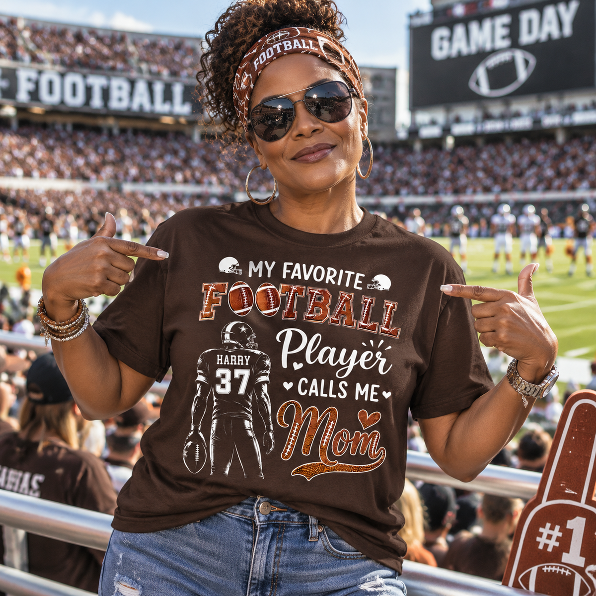 Custom Proud Mom Game Day Shirt