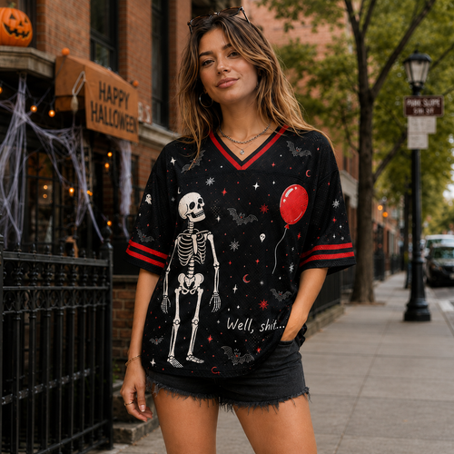 Custom Halloween Unlucky Mesh Jersey
