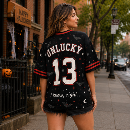 Custom Halloween Unlucky Mesh Jersey