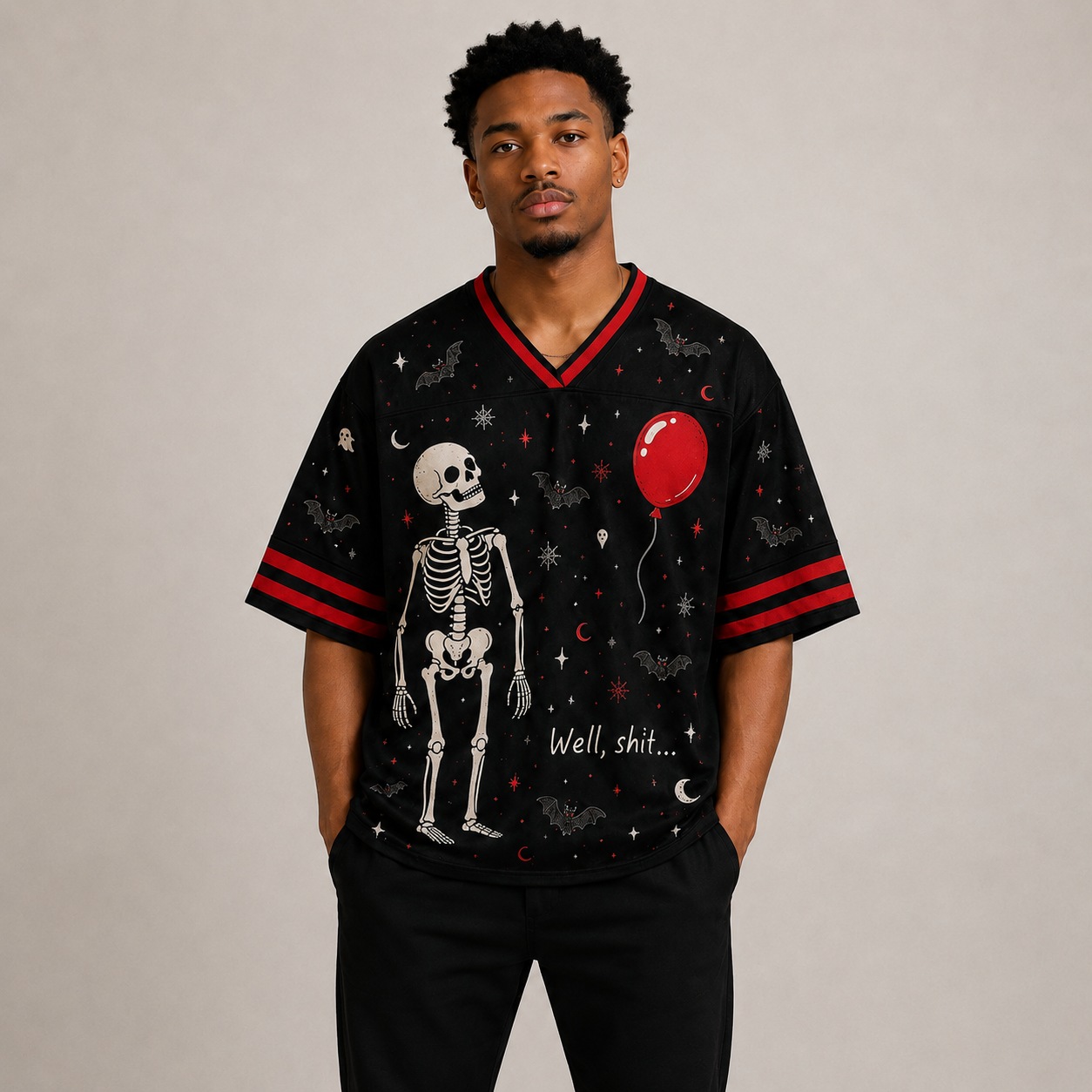Custom Halloween Unlucky Mesh Jersey