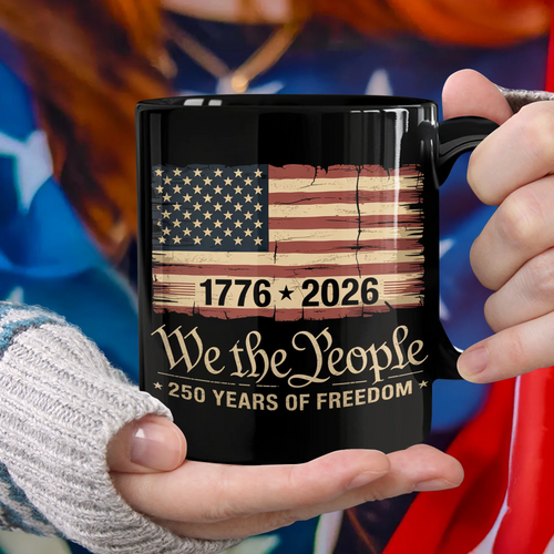 America 250th Birthday US Flag 250 Years We The People