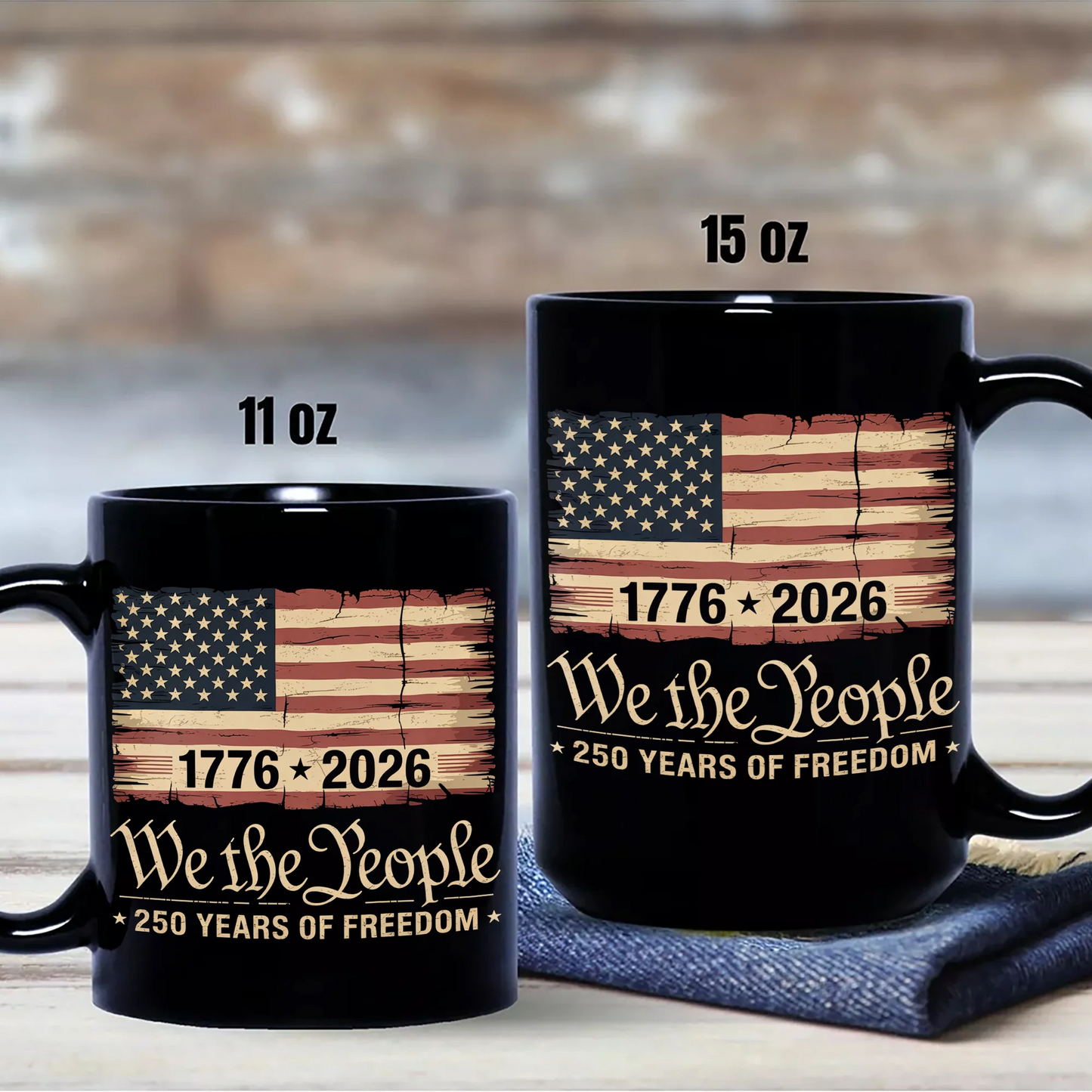 America 250th Birthday US Flag 250 Years We The People